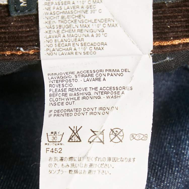 Pre Owned Dsquared2 Blue Denim Regular Fit Jeans XL Waist 52"