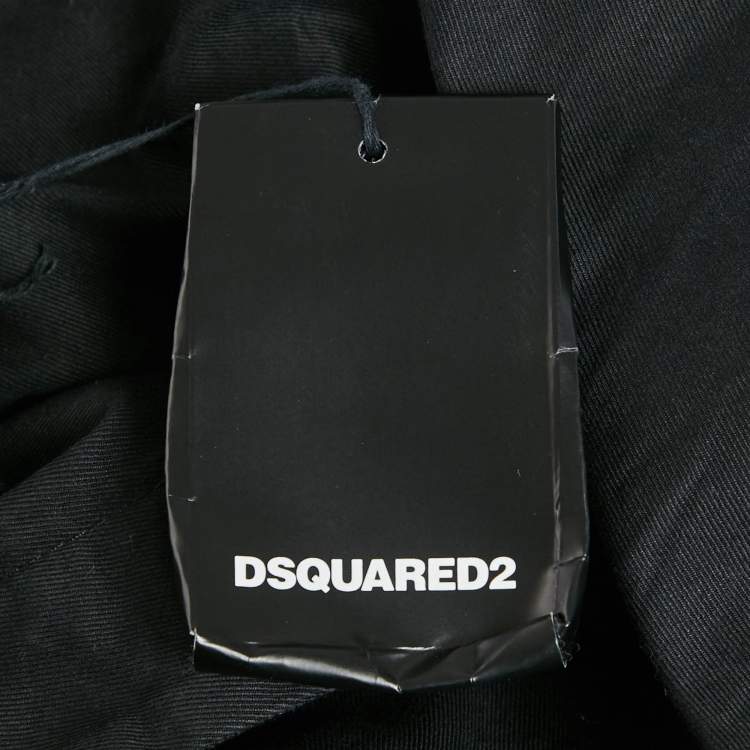 Pre Owned Dsquared2 Black Denim Jeans XXL Waist 38"