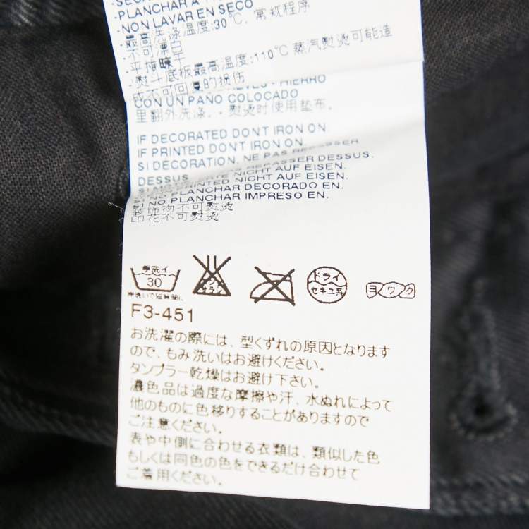 Pre Owned Dsquared2 Black Denim Jeans XXL Waist 38"