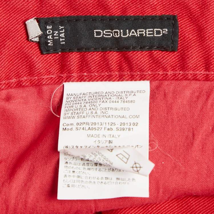 Pre Owned Dsquared2 Pink Denim Regular Fit Jeans XXL Waist 38"