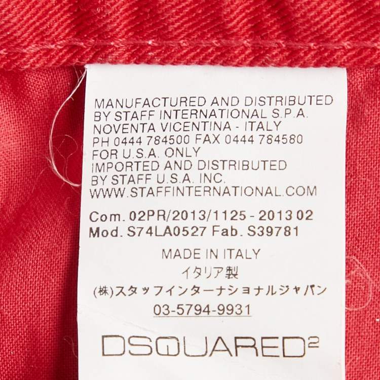 Pre Owned Dsquared2 Pink Denim Regular Fit Jeans XXL Waist 38"