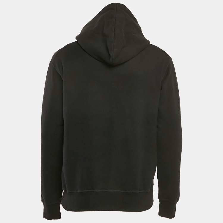 Pre Owned Dsquared2 Black Logo Print Cotton Cool Fit Hoodie S