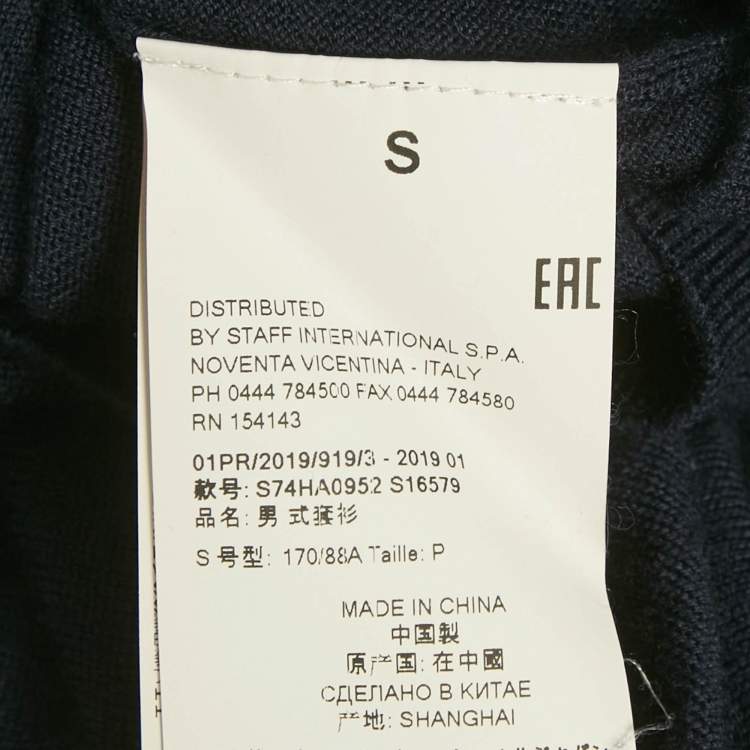 Pre Owned Dsquared2 Blue Cashmere Long Sleeve Sweater M