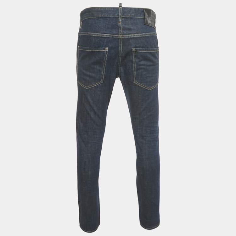 Pre Owned Dsquared2 Blue Denim Skater Jeans S Waist 32 "