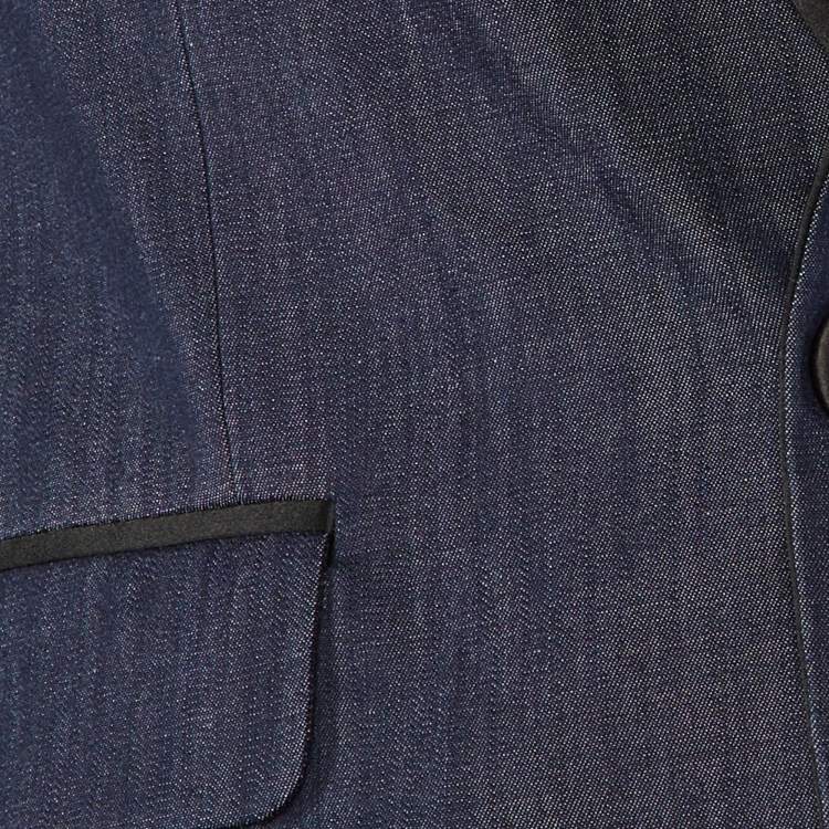 Pre Owned Dsquared2 Dark Blue Cotton Tokyo Tailored Jacket M