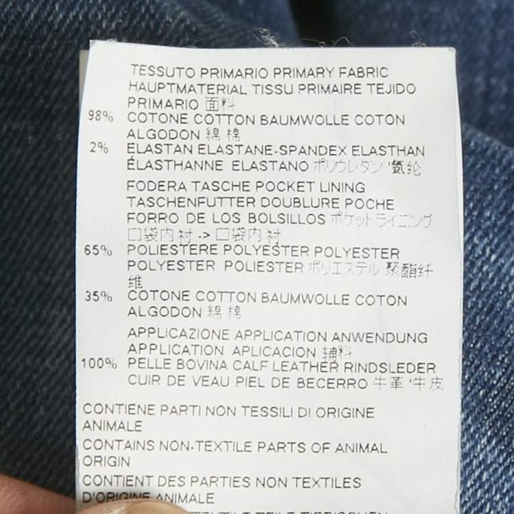 Pre Owned Dsquared2 Blue Distressed Denim Cool Guy Jeans L Waist 35"