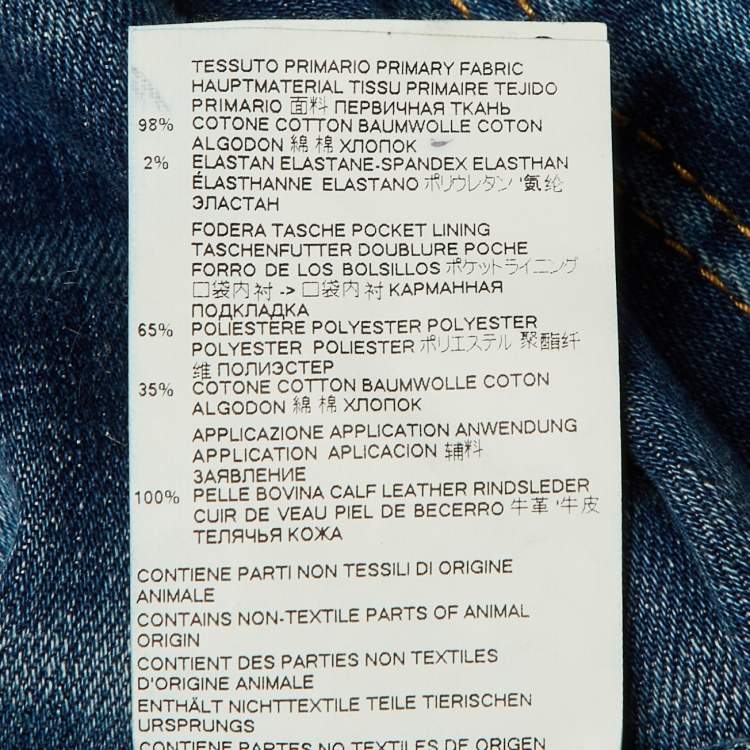 Pre Owned Dsquared2 Blue Washed Distressed Denim Classic Kenny Jeans L Waist 36"