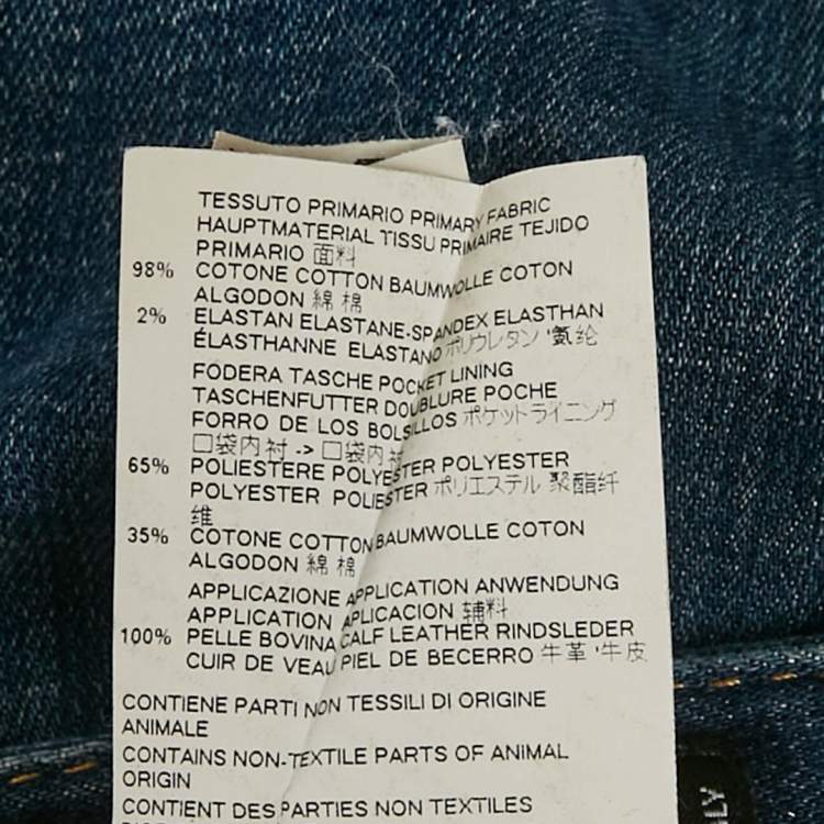 Pre Owned Dsquared2 Blue Distressed Denim Slim Jeans S/Waist 32"