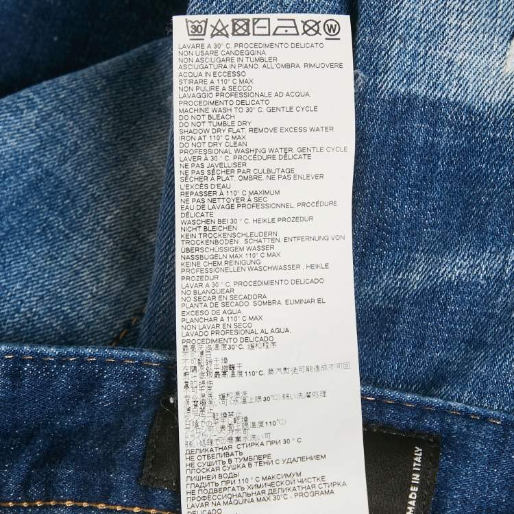 مملوكة مسبقًا Dsquared2 Blue Distressed Denim Cool Guy Jeans XL Waist 37"