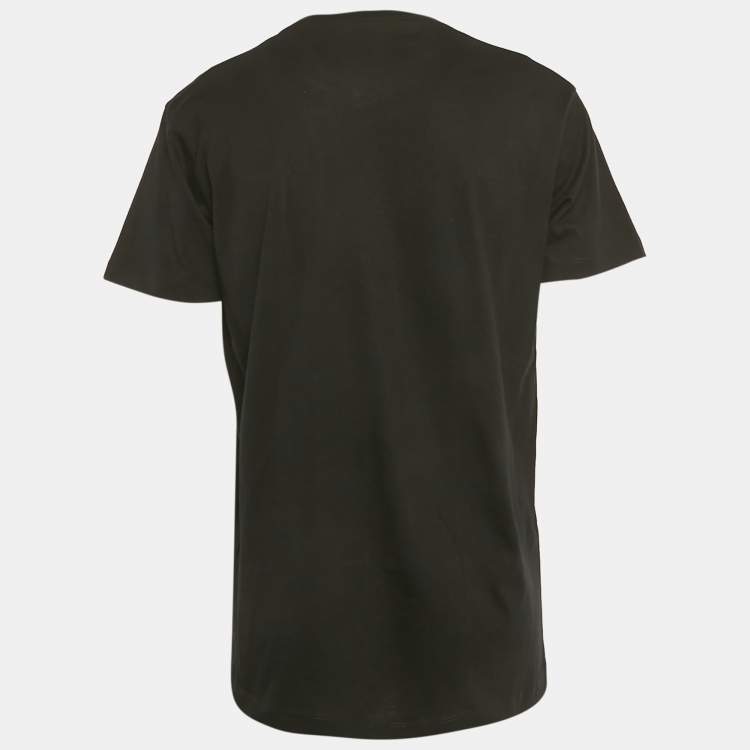 Pre Owned Dsquared2 Black Mexico Embroidered Jersey T-Shirt XL