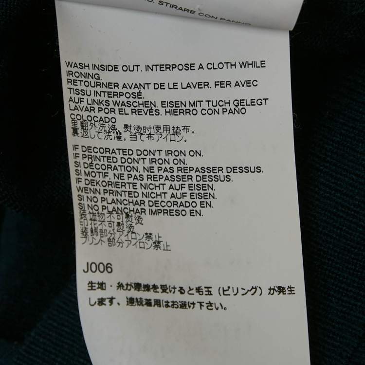 Pre Owned Dsquared2 Navy Blue Wool Knit Turtle Neck Sweater M