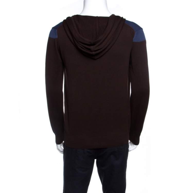 Pre Owned Dsquared2 Colorblock Kangaroo Pocket Detail Hooded Sweater L