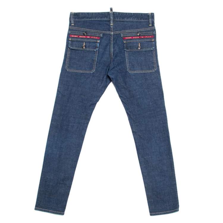 Pre Owned Dsquared2 Indigo Denim Slim Fit Jeans M 