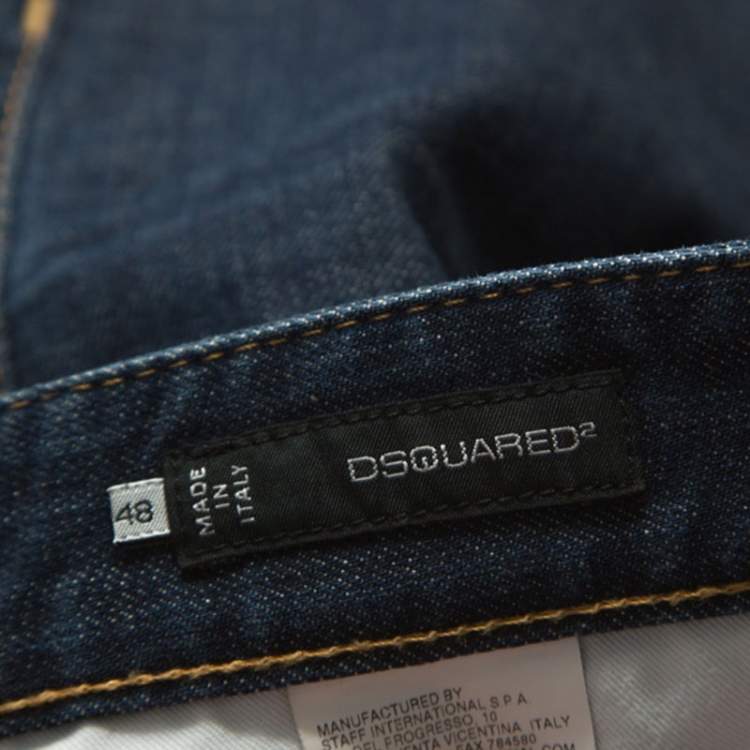 Pre Owned Dsquared2 Indigo Denim Slim Fit Jeans M 
