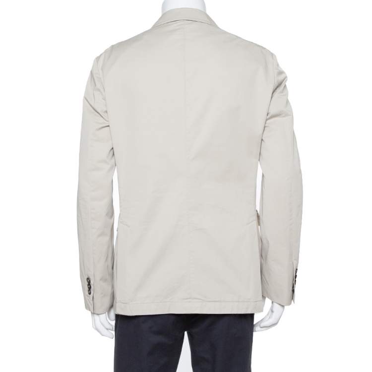 Pre Owned Dsquared2 Capri Beige Cotton Button Front Jacket XL