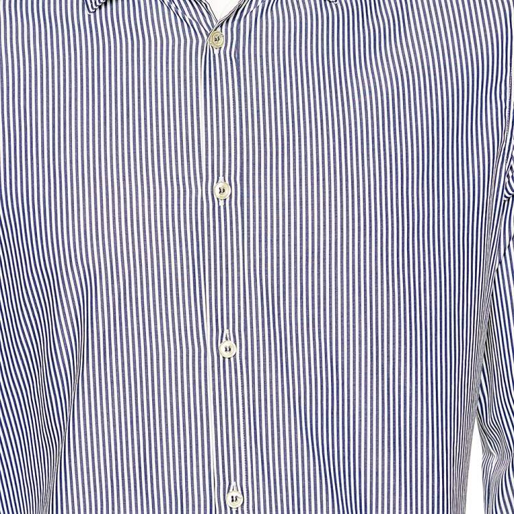 Pre Owned Dsquared2 Navy Blue & White Striped Cotton Button Front Shirt XL 