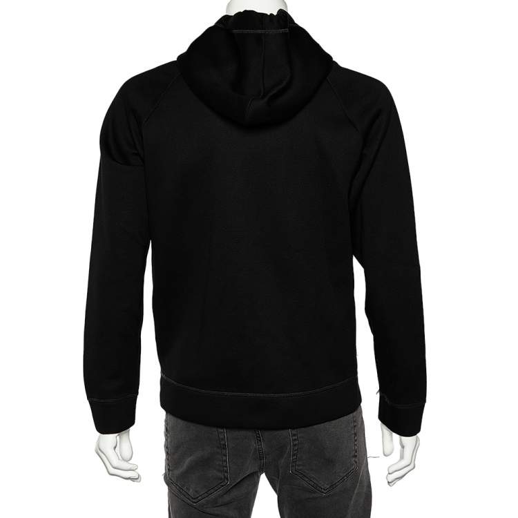 Pre Owned Dsquared2 Black Knit Sequined Detail Hoodie S