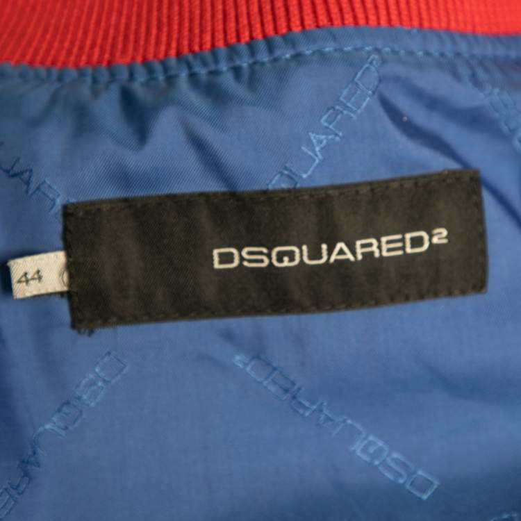 Pre Owned Dsquared2 Grey Wool & Synthetic Buckle Detail Hooded Jacket XS