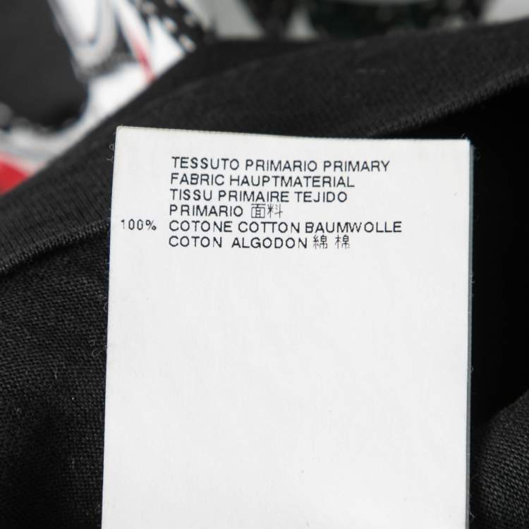 Pre Owned Dsquared2 Black Kiss Band Print Cotton T-Shirt XS