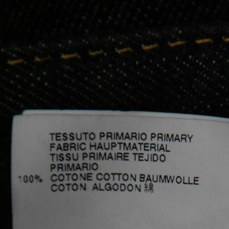 Pre Owned Dsquared2 Black Denim Paint Splash Jeans M Waist 36"
