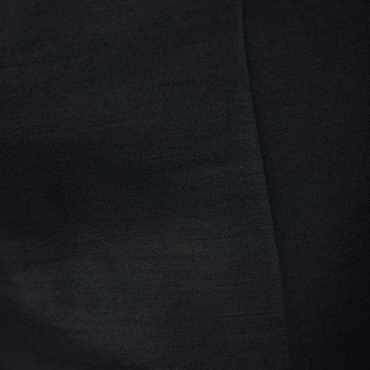 Pre Owned Dsquared2 Black Wool & Silk Straight Leg Pants XL