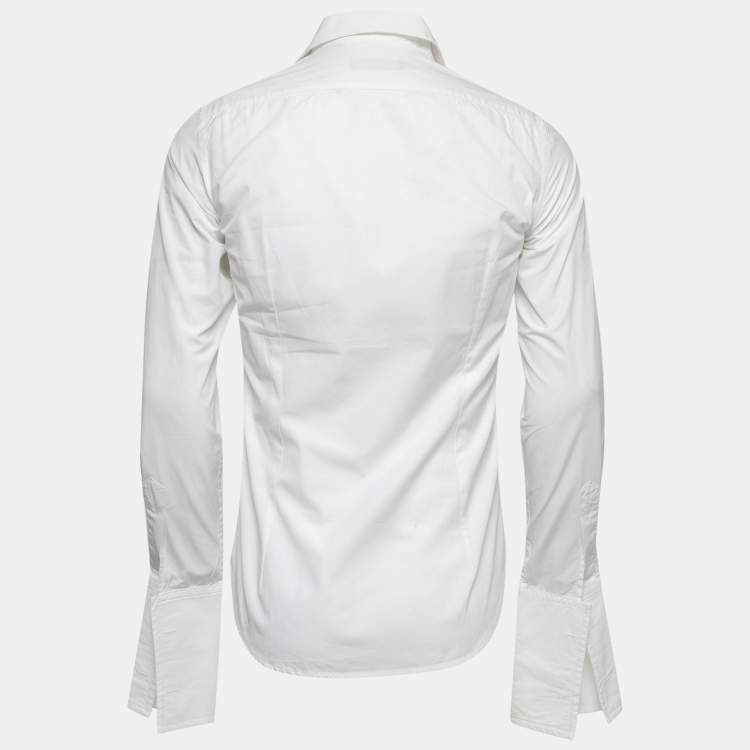 Dsquared2 White Cotton Tuxedo Shirt S Dsquared2 | TLC