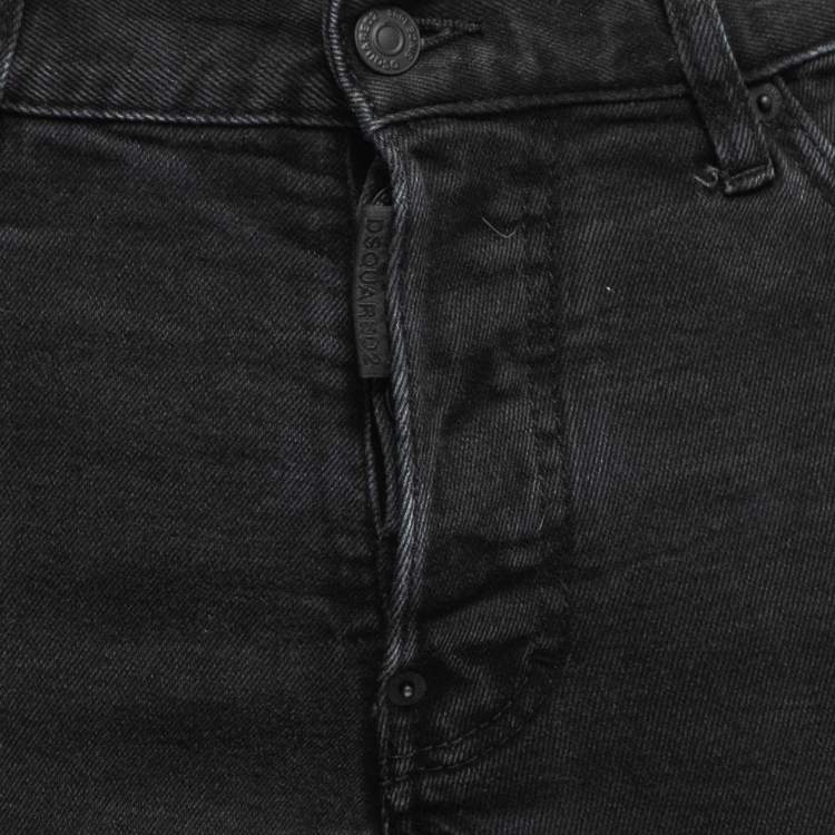 Pre Owned Dsquared2 Black Denim Cool Guy Jeans M Waist 32" 
