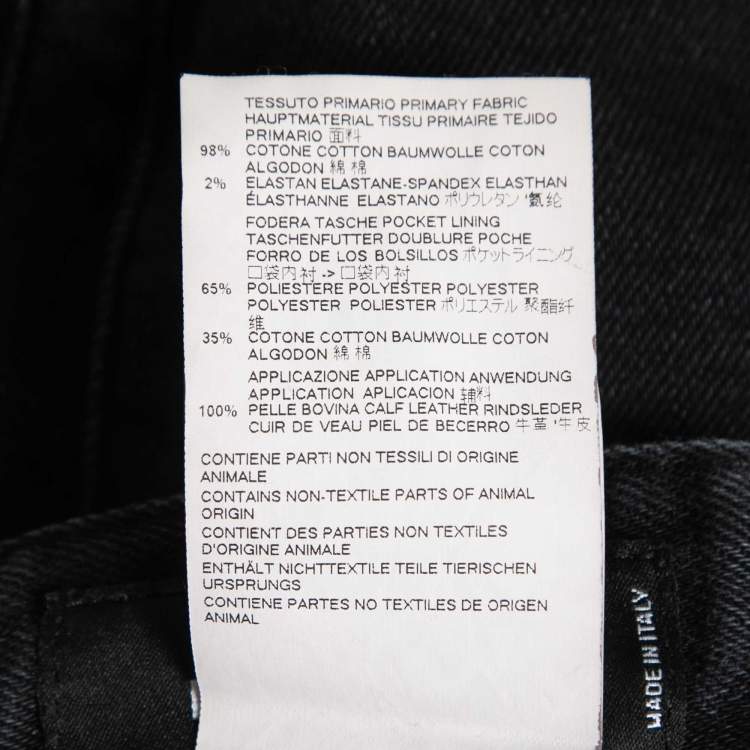 Pre Owned Dsquared2 Black Denim Cool Guy Jeans M Waist 32" 