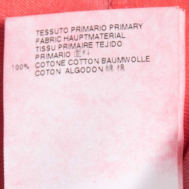 Pre Owned Dsquared2 Pink Logo Print Cotton New Dean Fit T-Shirt L