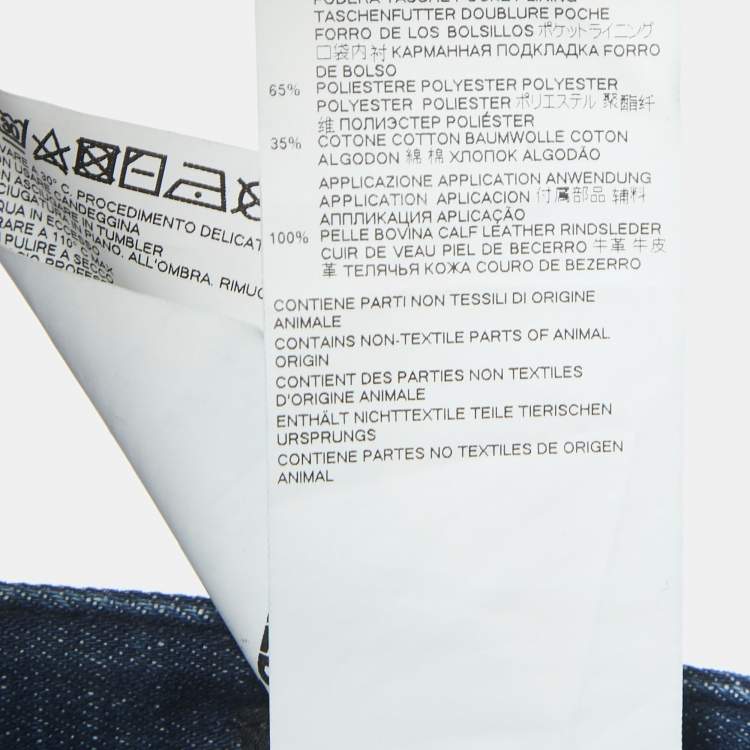 Pre Owned Dsquared2 Blue Washed & Distressed Denim Jeans XL Waist 38"
