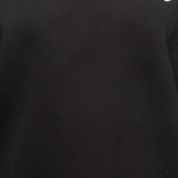 Pre Owned Dsquared2 Black Evening Embroidered Knit Sweatshirt M