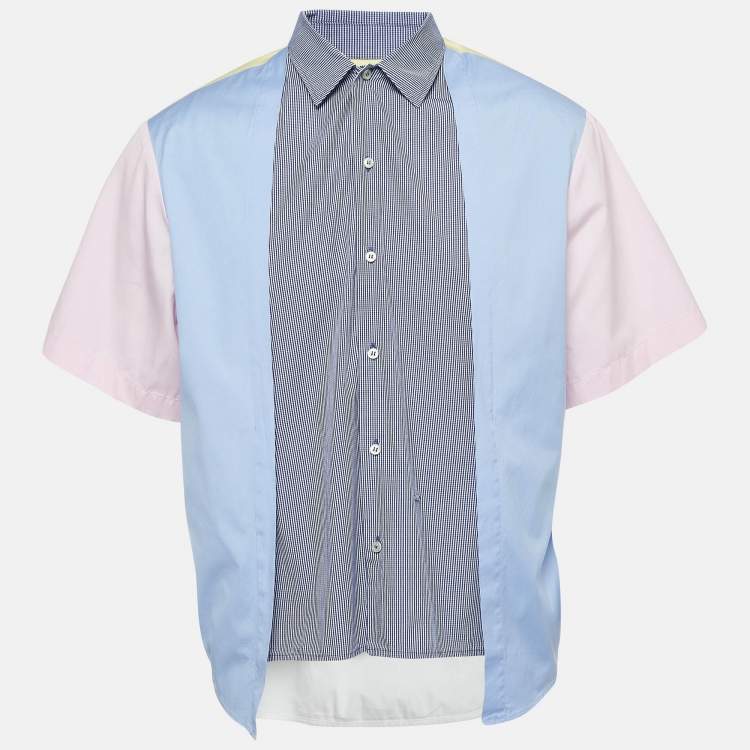 Buy Multi Color 100% Cotton Colorblock Casual Shirt For Men by