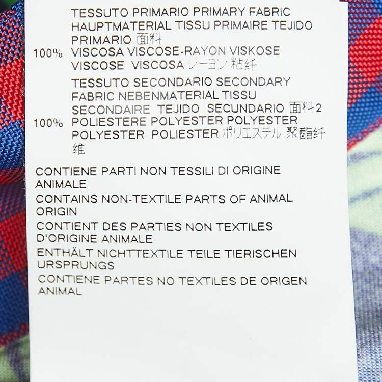 Pre Owned Dsquared2 Multicolor Mixed Print Viscose Short Sleeve Shirt M