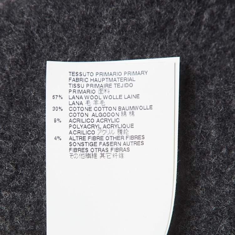 Pre Owned Dsquared2 Grey Puff Print Knit Sweatshirt S