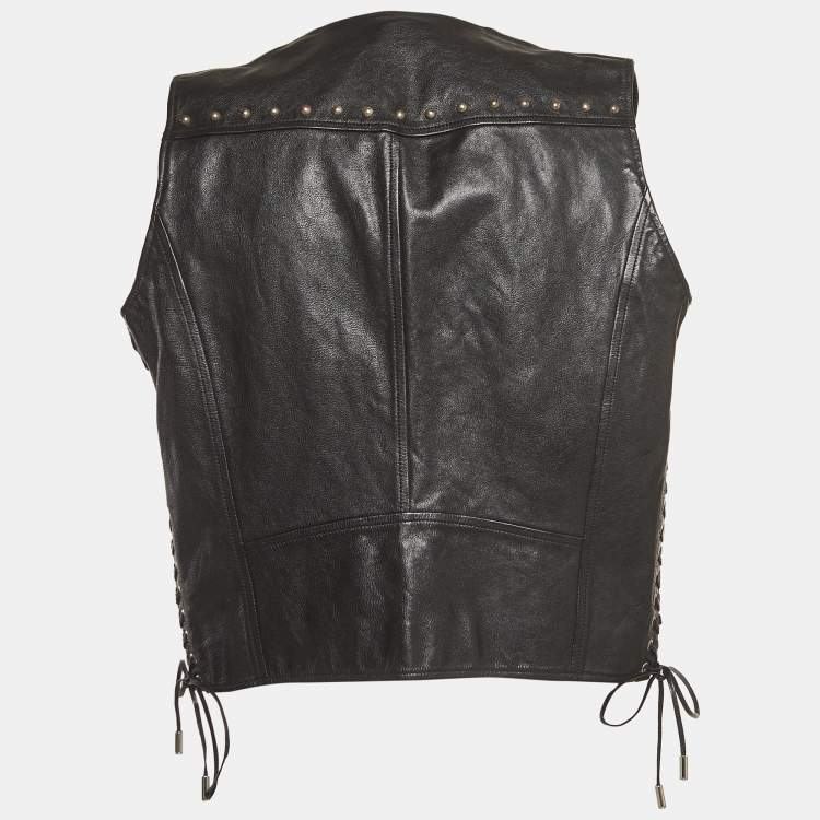 Leather vest Dsquared2 - SchaferandweinerShops Japan