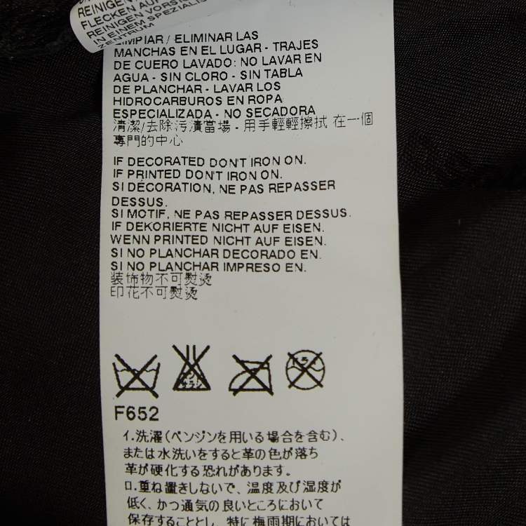 Pre Owned Dsquared2 Black Studded Leather Lace-Up Vest XL