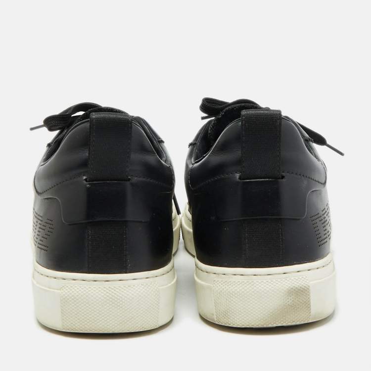 Pre Owned Dsquared2 Black Leather Low Top Sneakers Size 43