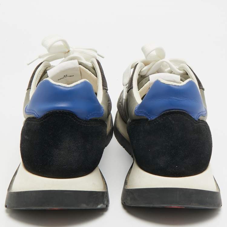 Pre Owned Dsquared2 Runner Size 43 Grey/Black Suede Lace Up Sneakers