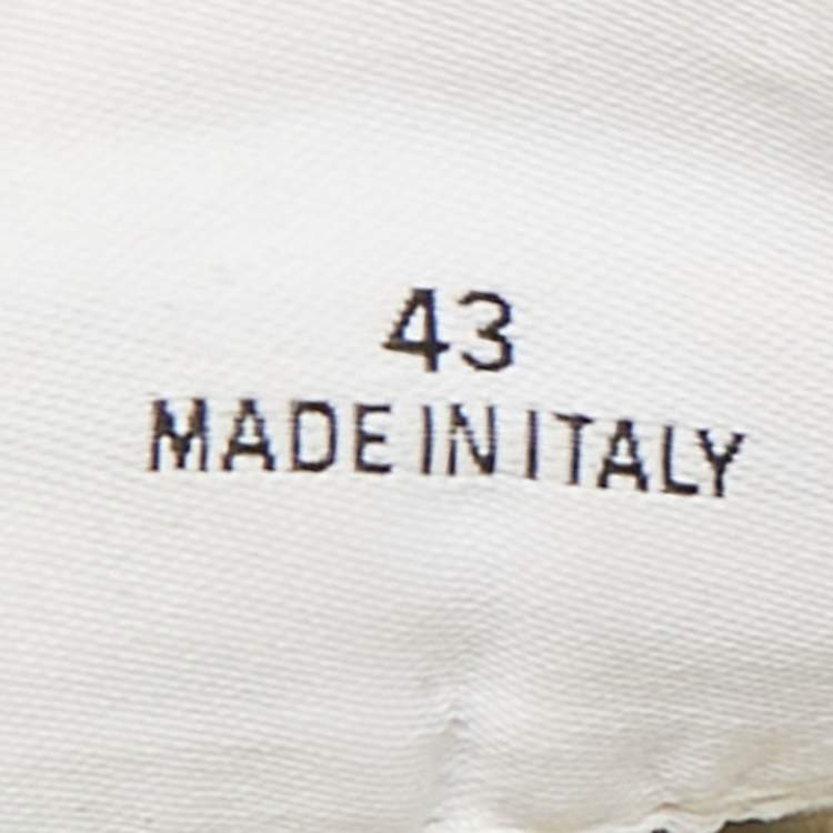 Pre Owned Dsquared2 Runner Size 43 Grey/Black Suede Lace Up Sneakers