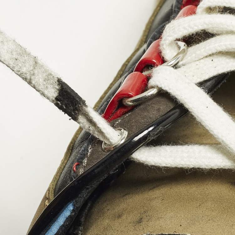 Pre Owned Dsquared2 Legendary Size 43 Multicolor Nubuck and Leather Low Top Sneakers