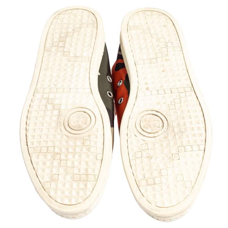 Pre Owned Dsquared Camouflage Fabric Low Top Sneakers Size 43