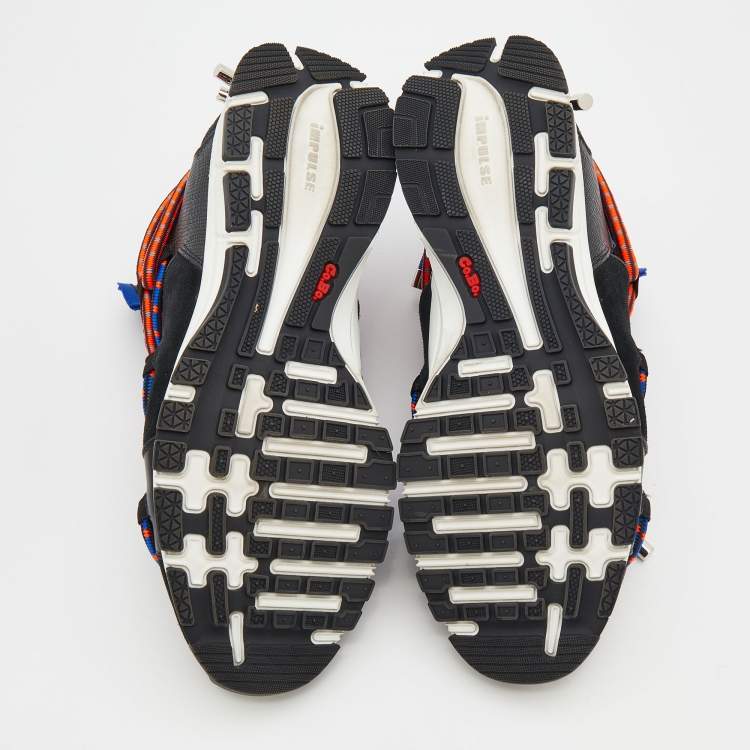 Pre Owned Dsquared2 Multicolor Suede And Leather Bungy Jump Sneakers Size 43