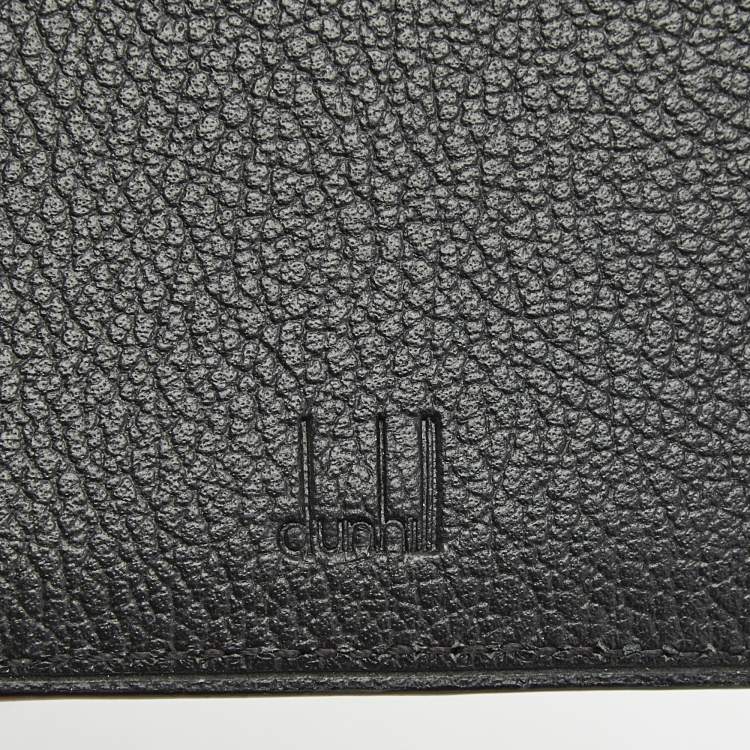 Pre Owned Dunhil Black Sidecar Ballpoint Pen with Wallet Set