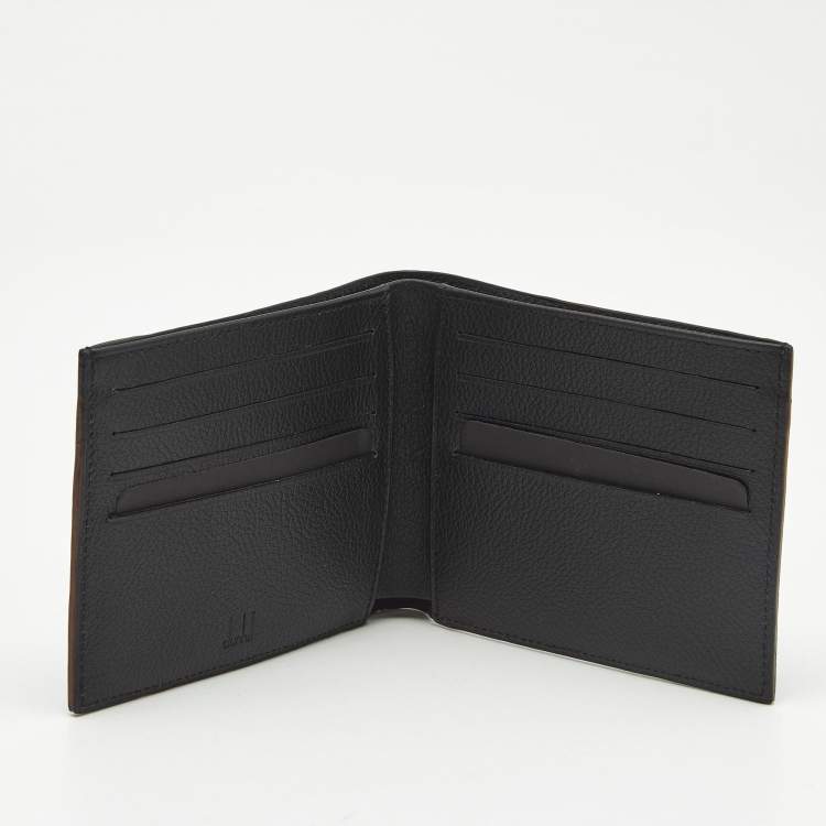 Pre Owned Dunhil Black Sidecar Ballpoint Pen with Wallet Set
