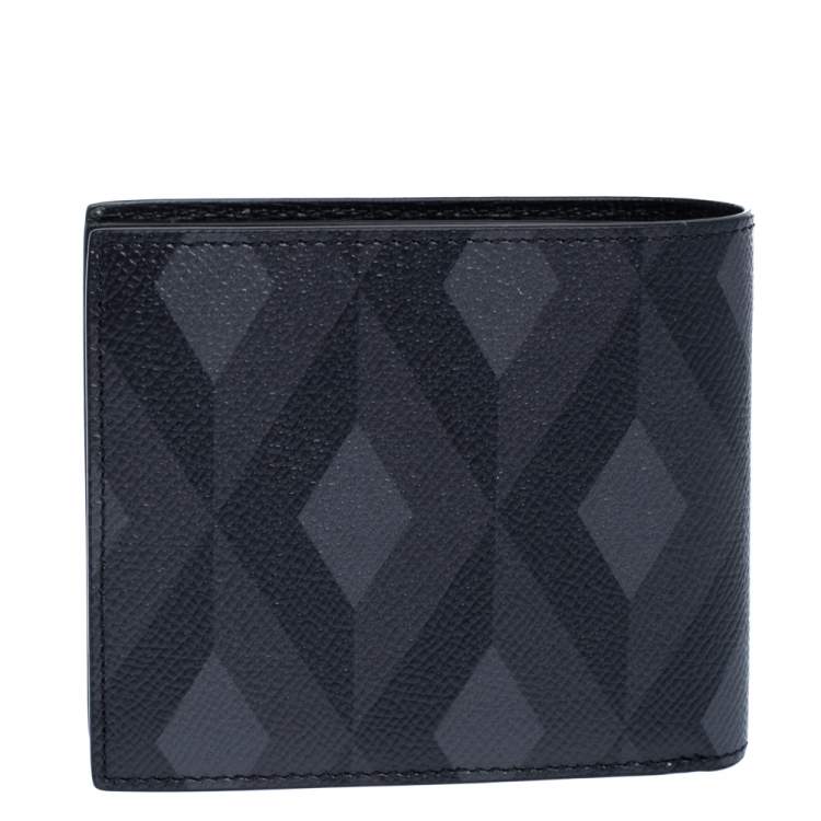 Pre Owned Dunhill Black Leather Bifold Wallet