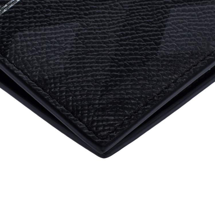Pre Owned Dunhill Black Leather Bifold Wallet