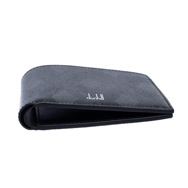 Pre Owned Dunhill Black Leather Bifold Wallet