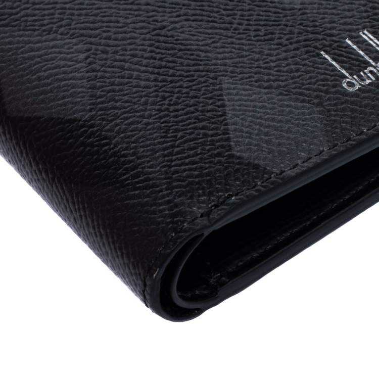 Pre Owned Dunhill Black Leather Bifold Wallet