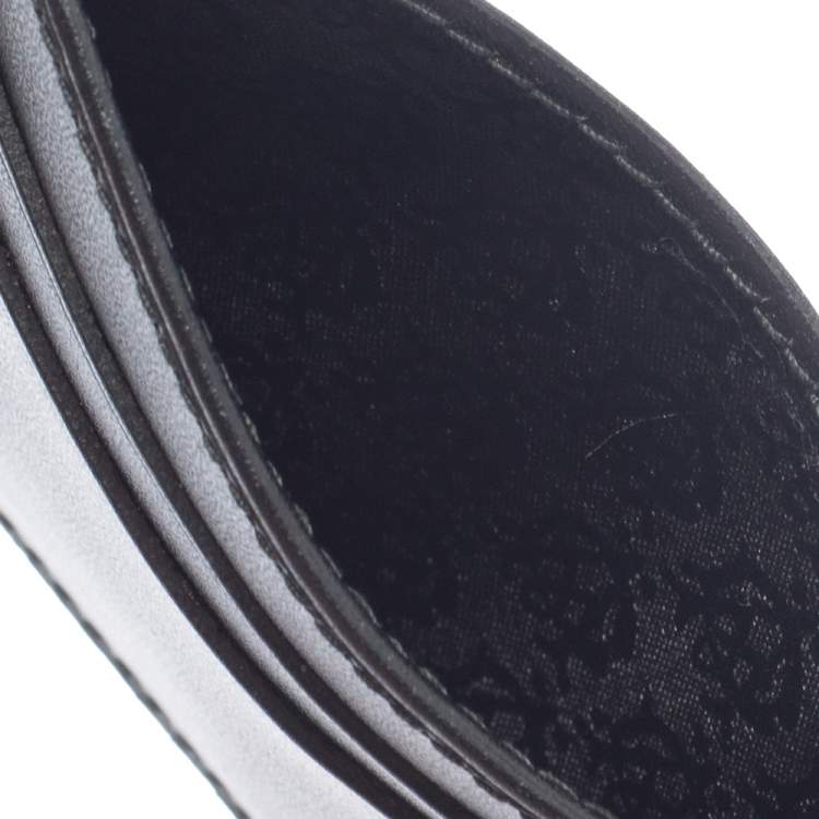 Pre Owned Dunhill Black Leather Card Holder