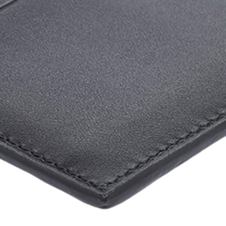 Pre Owned Dunhill Black Leather Card Holder